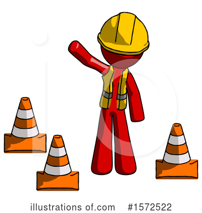 Royalty-Free (RF) Red Design Mascot Clipart Illustration by Leo Blanchette - Stock Sample #1572522