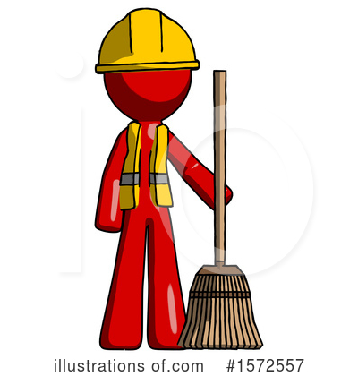 Royalty-Free (RF) Red Design Mascot Clipart Illustration by Leo Blanchette - Stock Sample #1572557