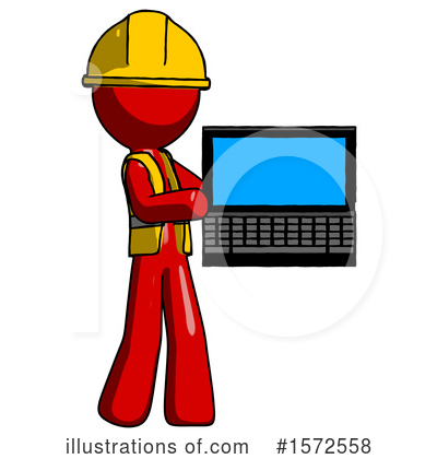Royalty-Free (RF) Red Design Mascot Clipart Illustration by Leo Blanchette - Stock Sample #1572558