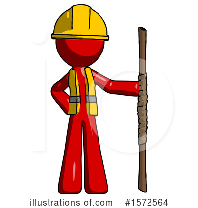 Royalty-Free (RF) Red Design Mascot Clipart Illustration by Leo Blanchette - Stock Sample #1572564