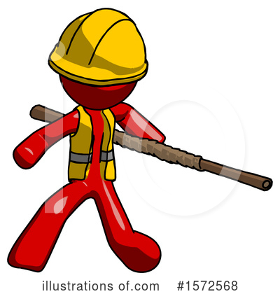Royalty-Free (RF) Red Design Mascot Clipart Illustration by Leo Blanchette - Stock Sample #1572568