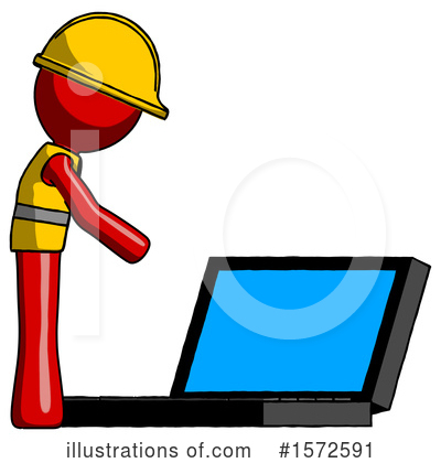 Royalty-Free (RF) Red Design Mascot Clipart Illustration by Leo Blanchette - Stock Sample #1572591