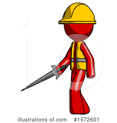 Royalty-Free (RF) Red Design Mascot Clipart Illustration by Leo Blanchette - Stock Sample #1572601