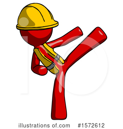 Royalty-Free (RF) Red Design Mascot Clipart Illustration by Leo Blanchette - Stock Sample #1572612