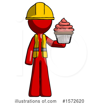 Royalty-Free (RF) Red Design Mascot Clipart Illustration by Leo Blanchette - Stock Sample #1572620