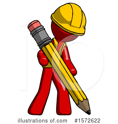 Royalty-Free (RF) Red Design Mascot Clipart Illustration by Leo Blanchette - Stock Sample #1572622