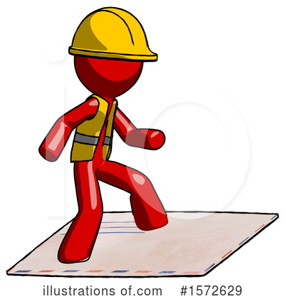 Royalty-Free (RF) Red Design Mascot Clipart Illustration by Leo Blanchette - Stock Sample #1572629