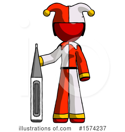 Royalty-Free (RF) Red Design Mascot Clipart Illustration by Leo Blanchette - Stock Sample #1574237
