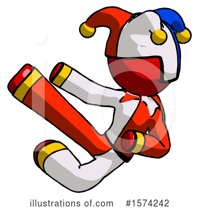 Royalty-Free (RF) Red Design Mascot Clipart Illustration by Leo Blanchette - Stock Sample #1574242