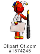 Red Design Mascot Clipart #1574245 by Leo Blanchette