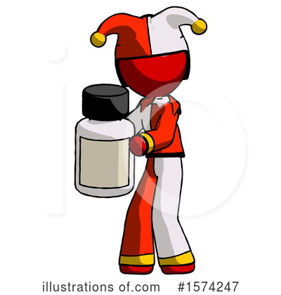 Royalty-Free (RF) Red Design Mascot Clipart Illustration by Leo Blanchette - Stock Sample #1574247