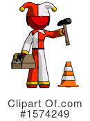 Red Design Mascot Clipart #1574249 by Leo Blanchette