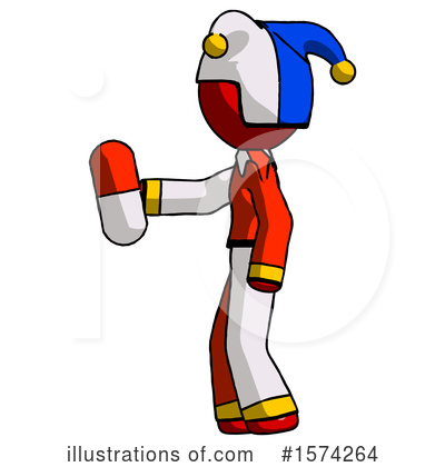 Royalty-Free (RF) Red Design Mascot Clipart Illustration by Leo Blanchette - Stock Sample #1574264