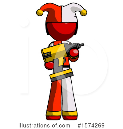 Royalty-Free (RF) Red Design Mascot Clipart Illustration by Leo Blanchette - Stock Sample #1574269