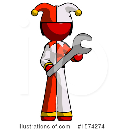 Royalty-Free (RF) Red Design Mascot Clipart Illustration by Leo Blanchette - Stock Sample #1574274