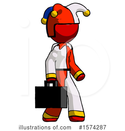 Royalty-Free (RF) Red Design Mascot Clipart Illustration by Leo Blanchette - Stock Sample #1574287