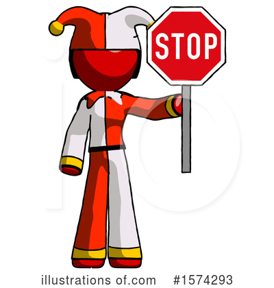 Royalty-Free (RF) Red Design Mascot Clipart Illustration by Leo Blanchette - Stock Sample #1574293
