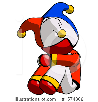 Royalty-Free (RF) Red Design Mascot Clipart Illustration by Leo Blanchette - Stock Sample #1574306