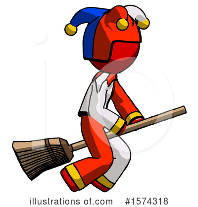 Royalty-Free (RF) Red Design Mascot Clipart Illustration by Leo Blanchette - Stock Sample #1574318