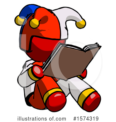 Royalty-Free (RF) Red Design Mascot Clipart Illustration by Leo Blanchette - Stock Sample #1574319