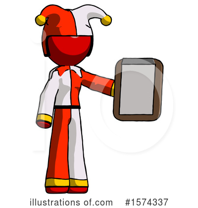 Royalty-Free (RF) Red Design Mascot Clipart Illustration by Leo Blanchette - Stock Sample #1574337