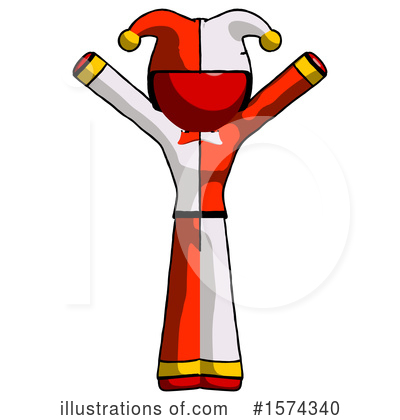 Royalty-Free (RF) Red Design Mascot Clipart Illustration by Leo Blanchette - Stock Sample #1574340