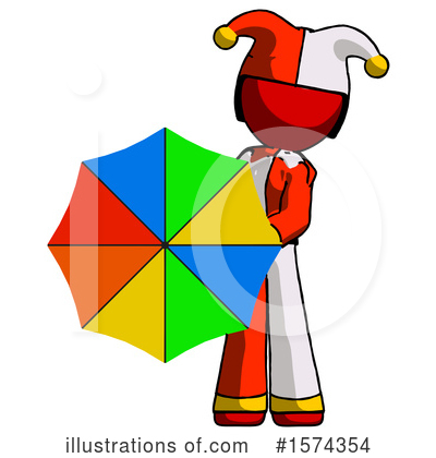 Royalty-Free (RF) Red Design Mascot Clipart Illustration by Leo Blanchette - Stock Sample #1574354