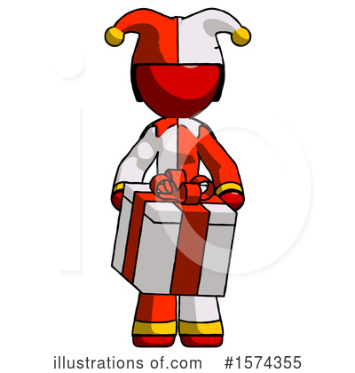 Royalty-Free (RF) Red Design Mascot Clipart Illustration by Leo Blanchette - Stock Sample #1574355