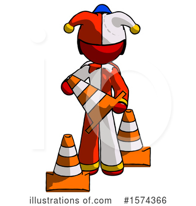 Royalty-Free (RF) Red Design Mascot Clipart Illustration by Leo Blanchette - Stock Sample #1574366