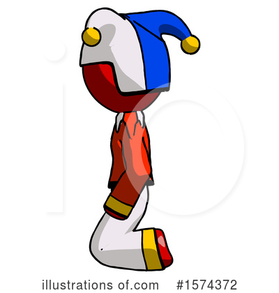 Royalty-Free (RF) Red Design Mascot Clipart Illustration by Leo Blanchette - Stock Sample #1574372