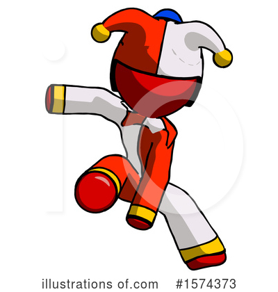 Royalty-Free (RF) Red Design Mascot Clipart Illustration by Leo Blanchette - Stock Sample #1574373
