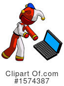 Red Design Mascot Clipart #1574387 by Leo Blanchette
