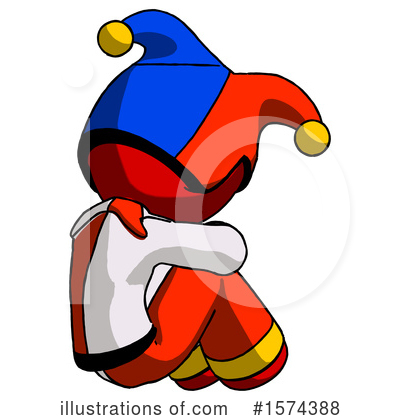 Royalty-Free (RF) Red Design Mascot Clipart Illustration by Leo Blanchette - Stock Sample #1574388