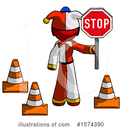 Royalty-Free (RF) Red Design Mascot Clipart Illustration by Leo Blanchette - Stock Sample #1574390