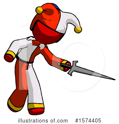 Royalty-Free (RF) Red Design Mascot Clipart Illustration by Leo Blanchette - Stock Sample #1574405