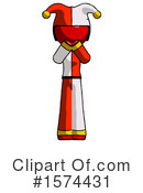 Red Design Mascot Clipart #1574431 by Leo Blanchette