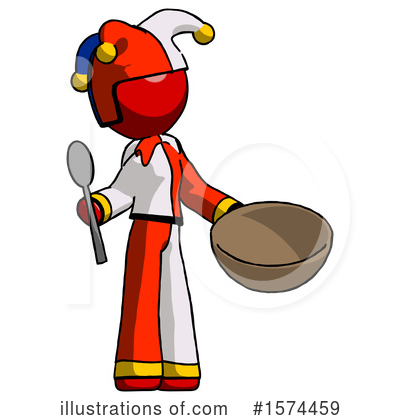 Royalty-Free (RF) Red Design Mascot Clipart Illustration by Leo Blanchette - Stock Sample #1574459