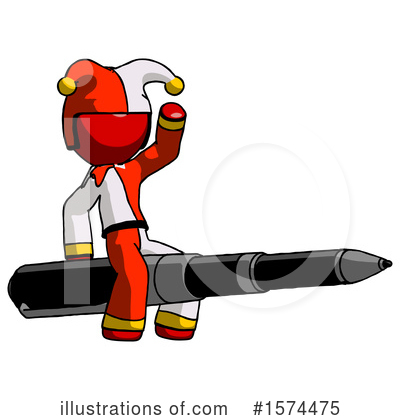 Royalty-Free (RF) Red Design Mascot Clipart Illustration by Leo Blanchette - Stock Sample #1574475