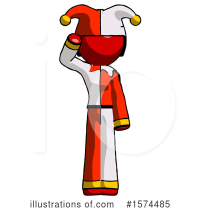 Royalty-Free (RF) Red Design Mascot Clipart Illustration by Leo Blanchette - Stock Sample #1574485