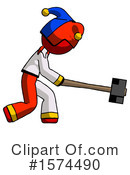 Red Design Mascot Clipart #1574490 by Leo Blanchette