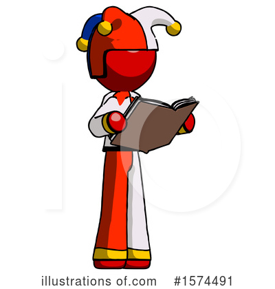 Royalty-Free (RF) Red Design Mascot Clipart Illustration by Leo Blanchette - Stock Sample #1574491
