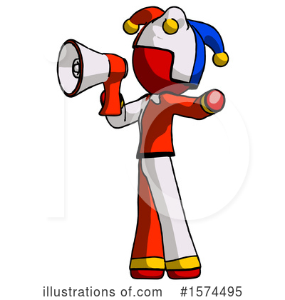 Royalty-Free (RF) Red Design Mascot Clipart Illustration by Leo Blanchette - Stock Sample #1574495