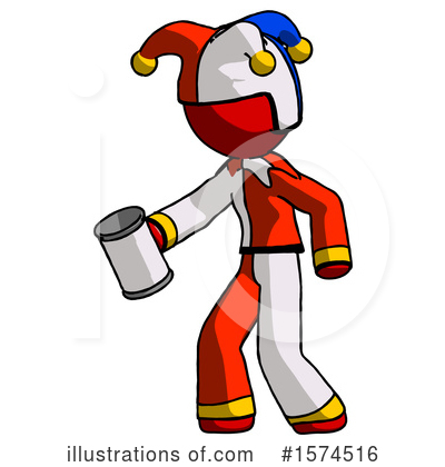 Royalty-Free (RF) Red Design Mascot Clipart Illustration by Leo Blanchette - Stock Sample #1574516