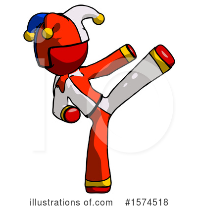 Royalty-Free (RF) Red Design Mascot Clipart Illustration by Leo Blanchette - Stock Sample #1574518
