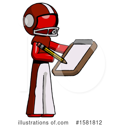 Royalty-Free (RF) Red Design Mascot Clipart Illustration by Leo Blanchette - Stock Sample #1581812