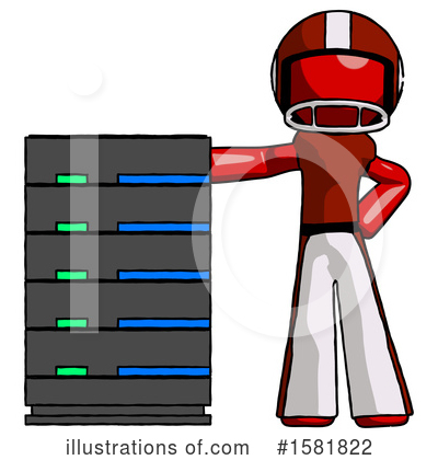 Royalty-Free (RF) Red Design Mascot Clipart Illustration by Leo Blanchette - Stock Sample #1581822