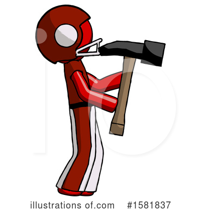 Royalty-Free (RF) Red Design Mascot Clipart Illustration by Leo Blanchette - Stock Sample #1581837