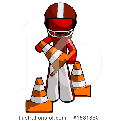 Royalty-Free (RF) Red Design Mascot Clipart Illustration by Leo Blanchette - Stock Sample #1581850