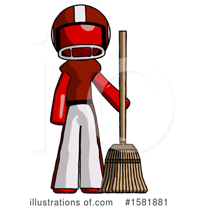 Royalty-Free (RF) Red Design Mascot Clipart Illustration by Leo Blanchette - Stock Sample #1581881