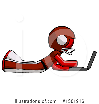 Royalty-Free (RF) Red Design Mascot Clipart Illustration by Leo Blanchette - Stock Sample #1581916